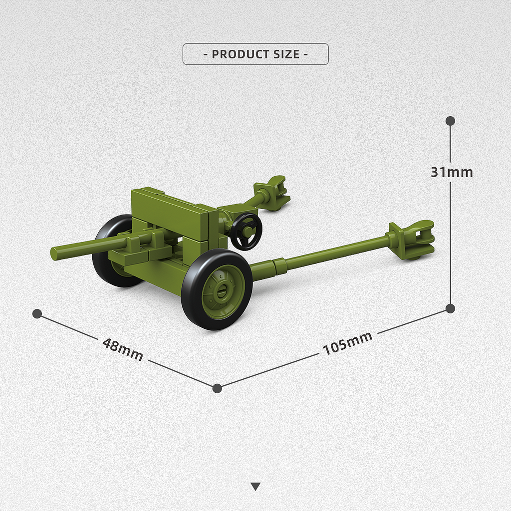 M3 37mm AT GUN Doge Beep WC52 | 313PCS