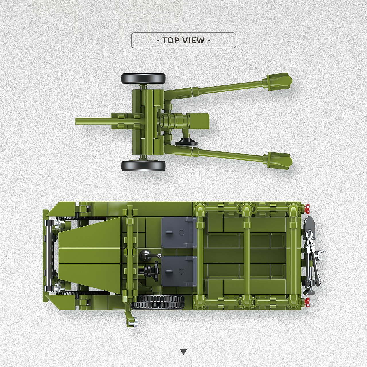 M3 37mm AT GUN Doge Beep WC52 | 313PCS